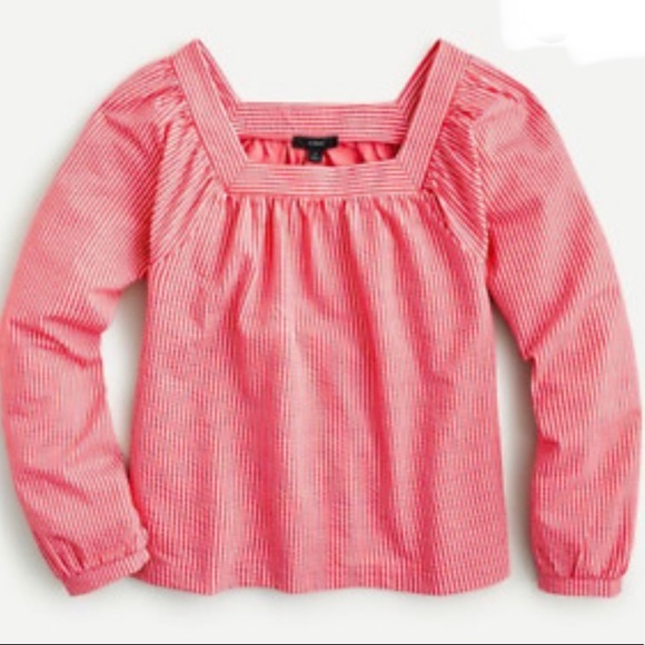 J CREW stretch knit seersucker top - Picture 1 of 5